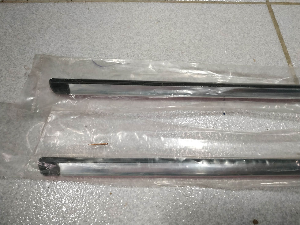 Thumbnail: BMW E30 decorative strips(2) rear inner CHROM COUPE !NEW! !GENUINE! 51431922209