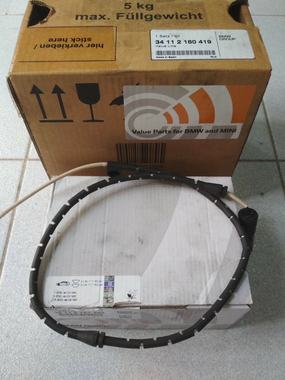 *BMW X5 E53 brake pads front sensor !!NEW!! !!GENUINE!! 34112180419