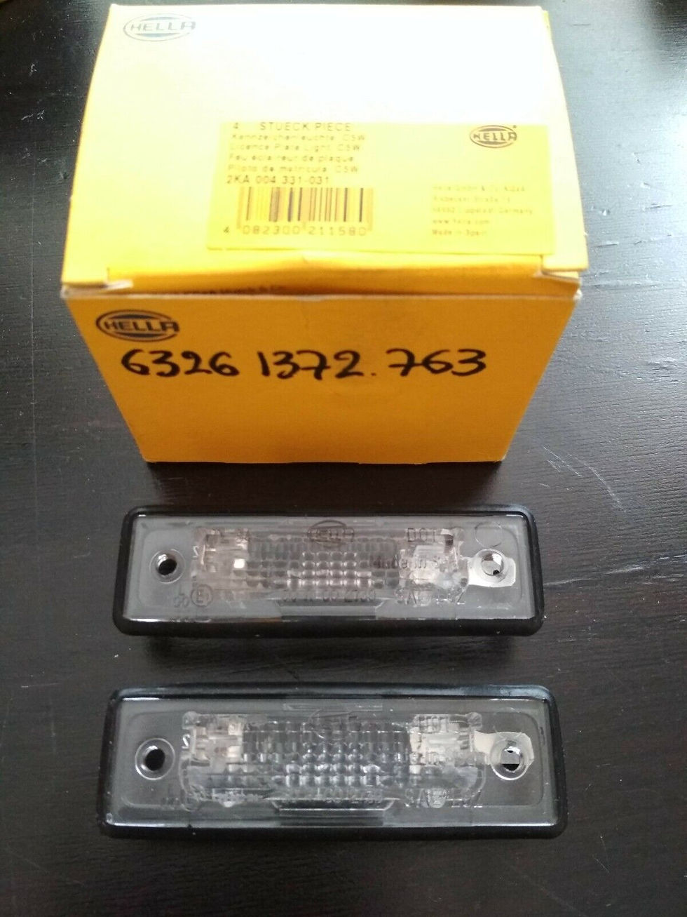 Thumbnail: BMW E30-E12-E28-E24-E23 licence plate lights(2) !NEW! OEM 63261372763