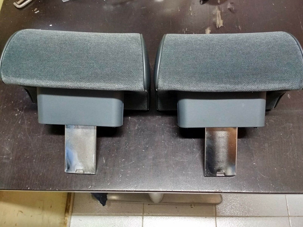 Thumbnail: BMW E34 rear headrests(2) ANTHRAZIT !!NEW!! NOS GENUINE 52208148390