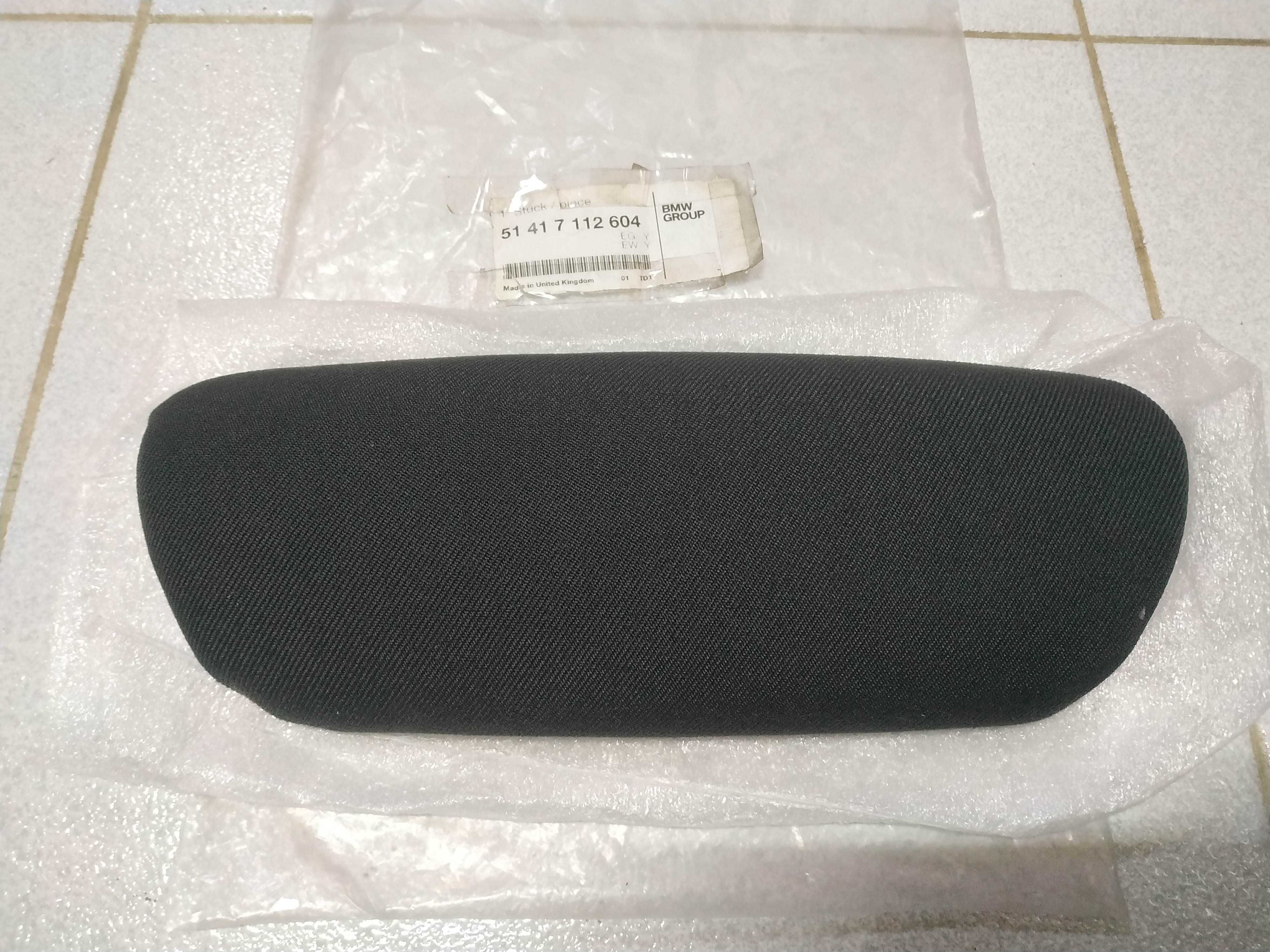 *MINI R50-R52 door armrest left cloth PANTHER BLACK !NEW! GENUINE 51417112604