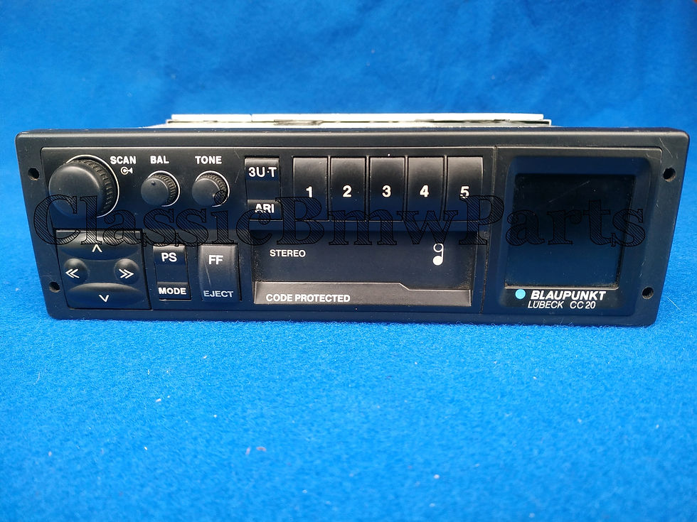 Thumbnail: BLAUPUNKT LUBECK CC20 radio cassette BMW vintage