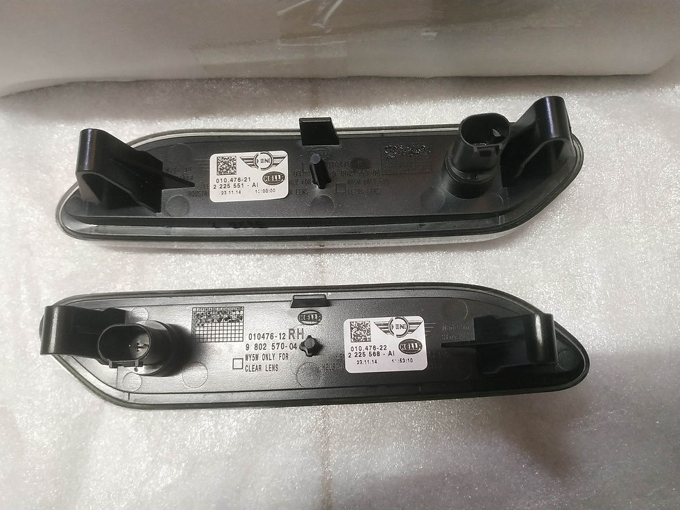 Thumbnail: *MINI R60-R61 turn signals fender retrofit black L+R NEW NLA GENUINE 63132221503