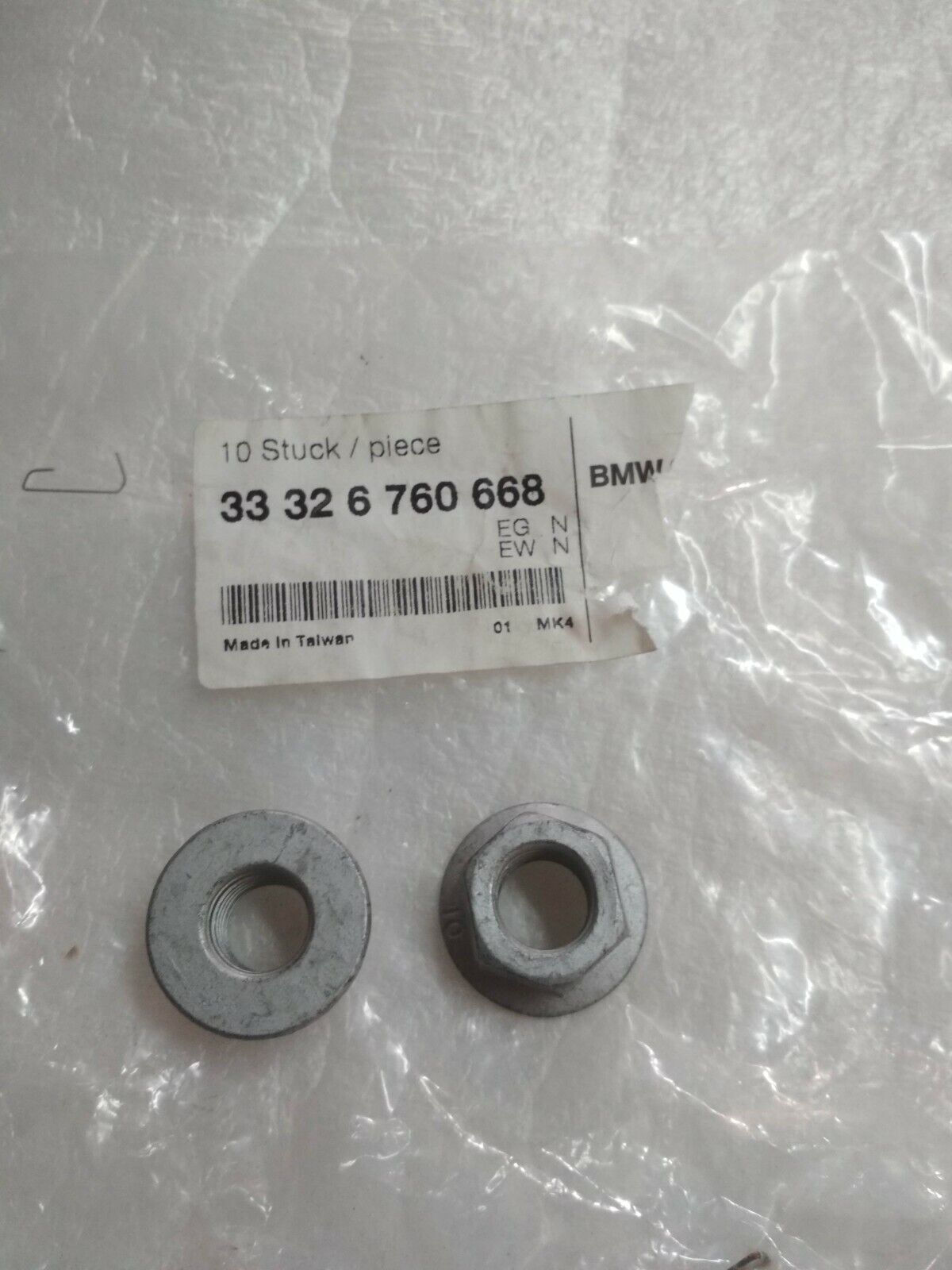 BMW suspension self locking collar nuts (2) !!NEW!! !!GENUINE!! 33326760668