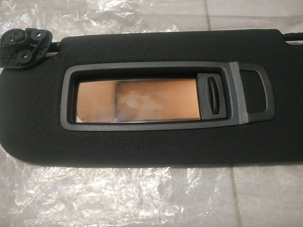 Thumbnail: *BMW X6 E71-E72 sun visor left make-up lamp SCHWARZ !NEW! GENUINE 51167281647