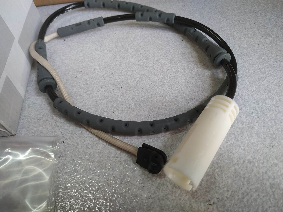 Thumbnail: *BMW E90 E91 E92 LCI set of brake pads with wear sensor NEW GENUINE 34112288880