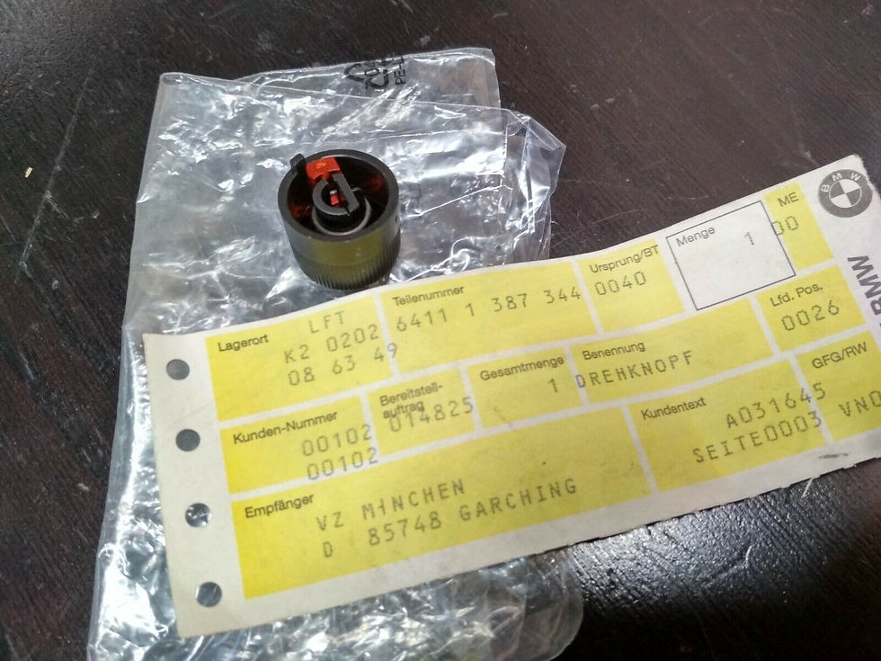 Thumbnail: BMW E36 air conditioning temperature knob !NEW! GENUINE 64111387344