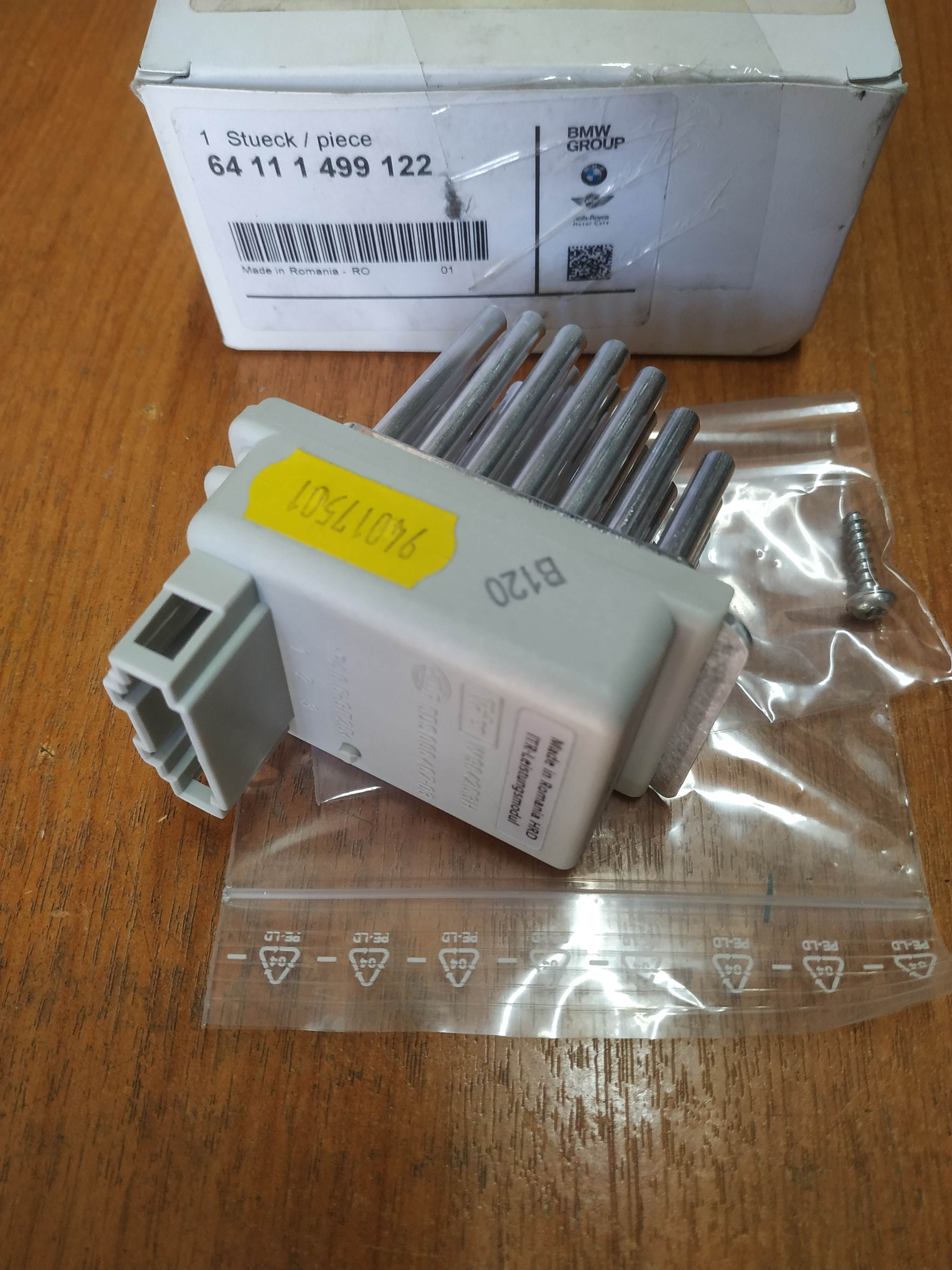 *MINI R50-R52-R53 blower resistor A/C automatic !NEW! !GENUINE! 64111499122