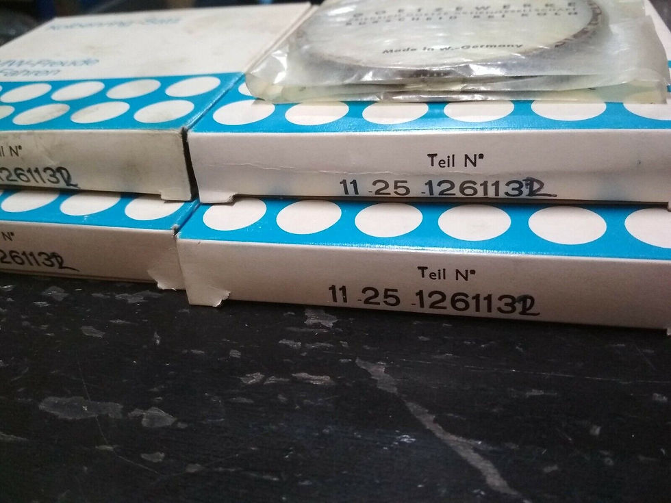 Thumbnail: BMW E10-E30-E21-E12-E28 engine piston rings (+0,50mm) NEW GENUINE 11251261132