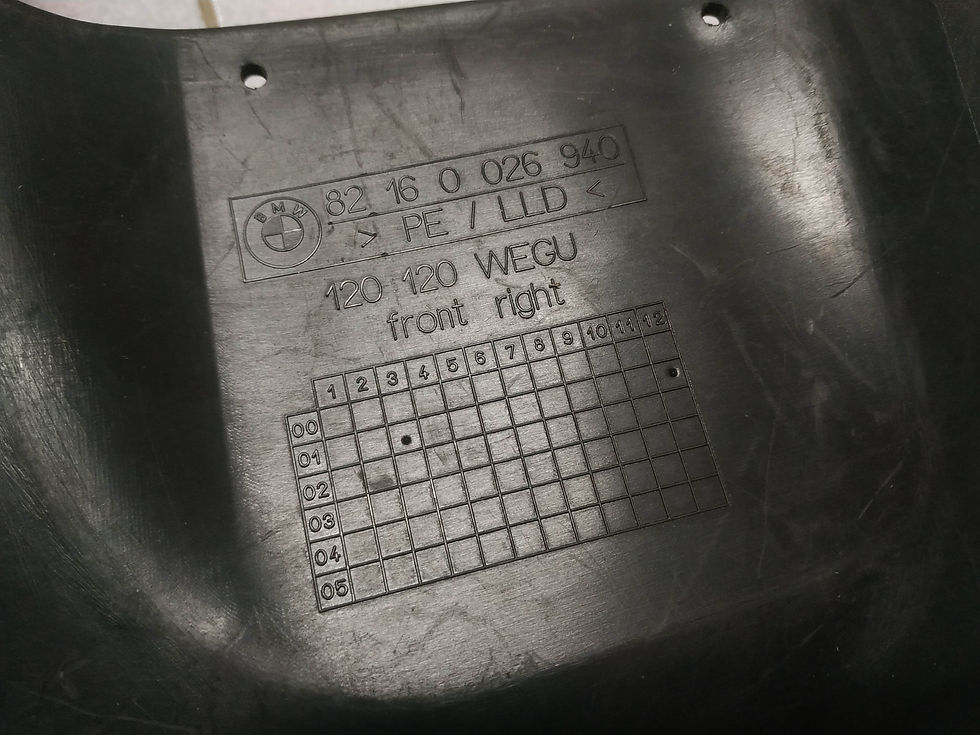 Thumbnail: BMW X5 E53 mud flaps front set !NEW! NOS GENUINE 82160026938 82160026940