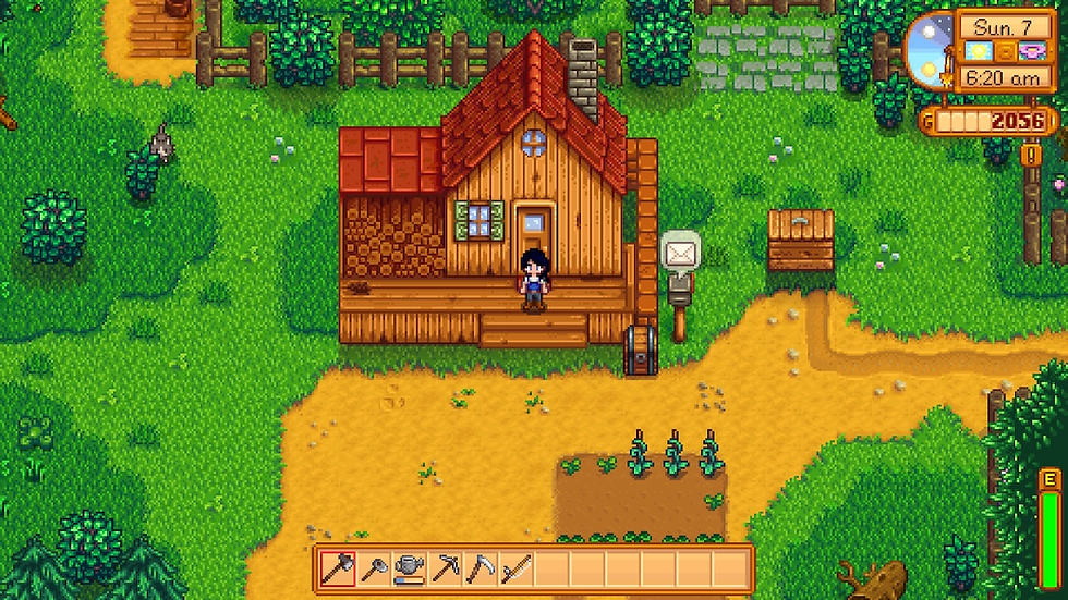 Stardew Valley Farm and House.