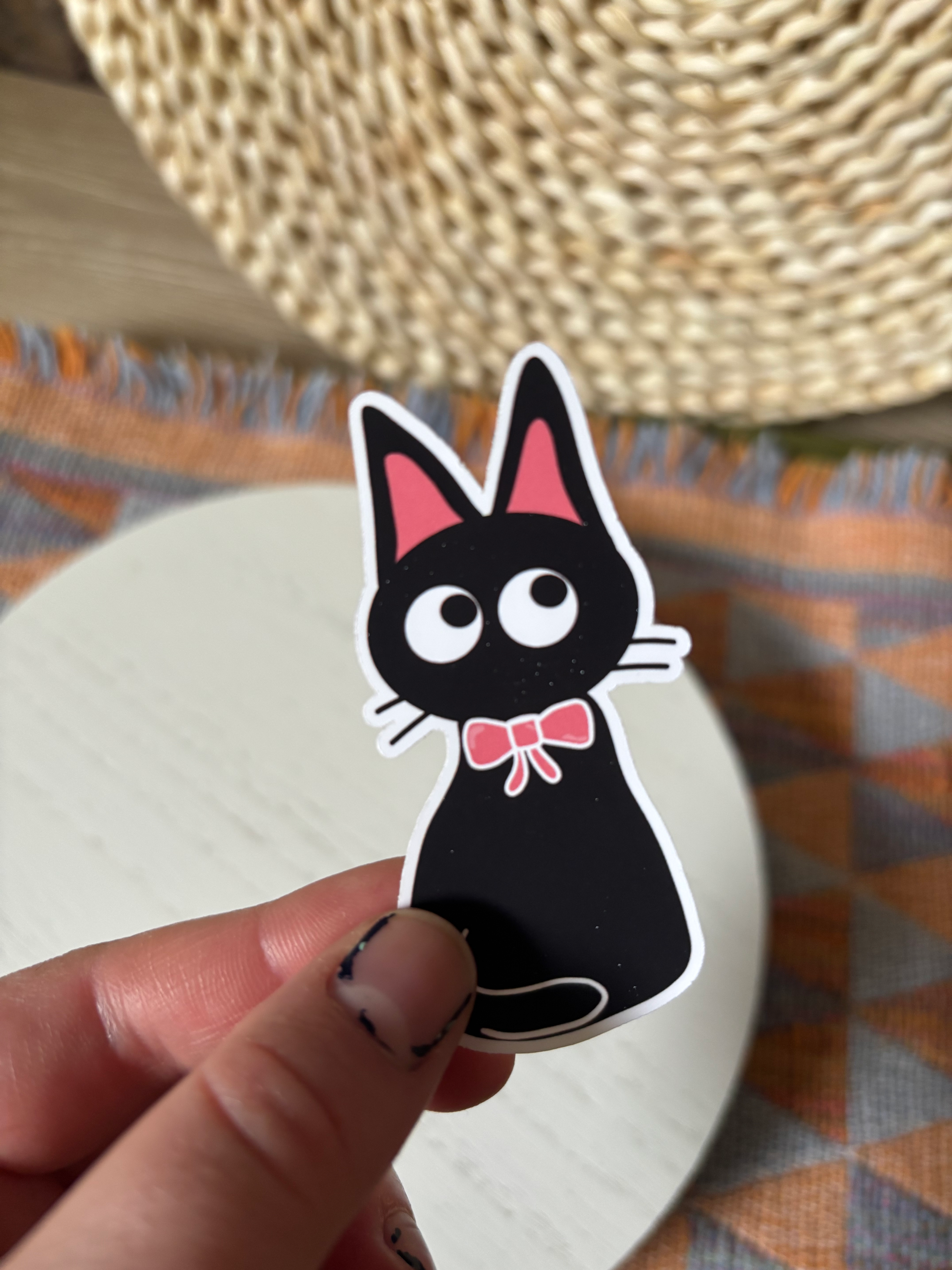 Curious Cat Matte Sticker