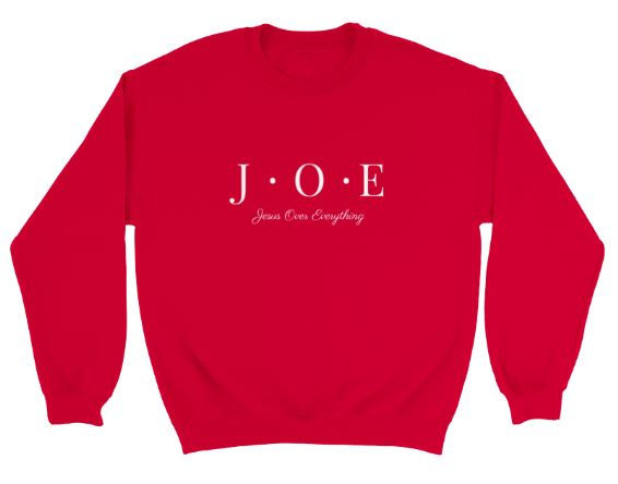 Thumbnail: J.O.E Jesus Over Everything Classic Unisex Crewneck Sweatshirt
