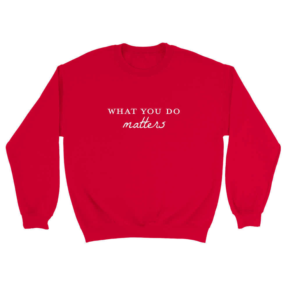 Thumbnail: What You Do Matters Classic Unisex Crewneck Sweatshirt