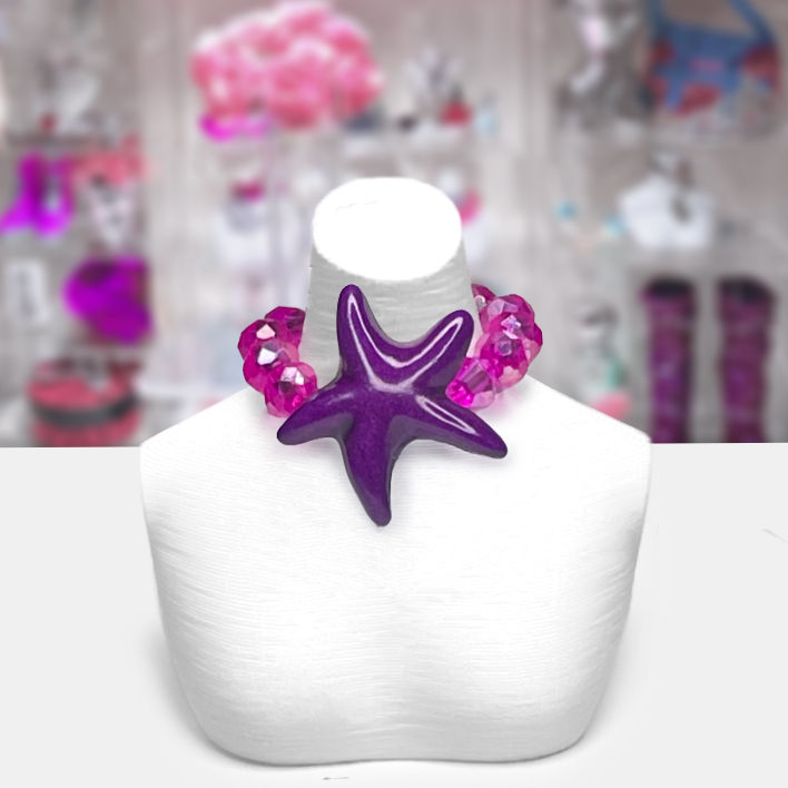 Thumbnail: Various Beaded Necklace Chokers - 1/6 Scale Doll Jewelry - malinahDoll