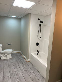 Basement bathroom renovation