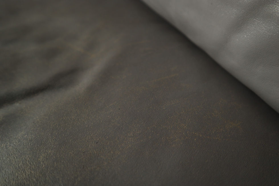 Thumbnail: Close-up showing the leather's natural wear, patina and authentic vintage character.