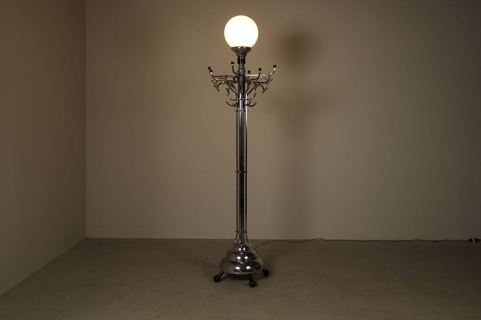 Thumbnail: Large Art Deco coat rack/floor lamp