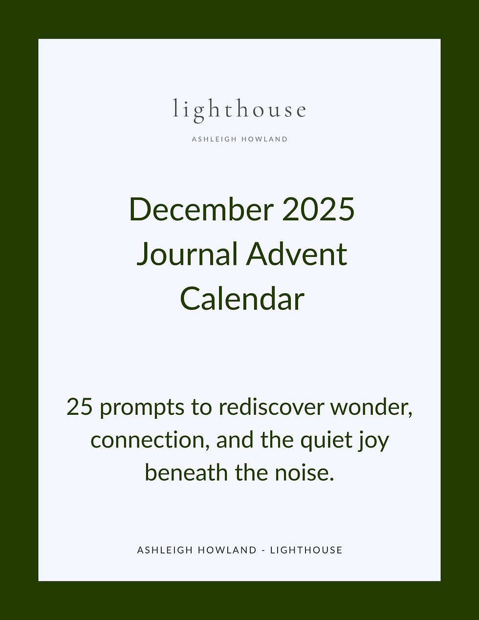 Lighthouse Advent Calendar