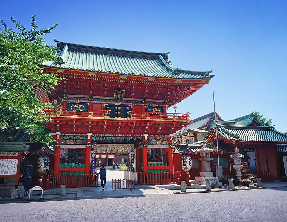 The main gate of Kanda Shrine, Chiyoda, Tokyo, Japan