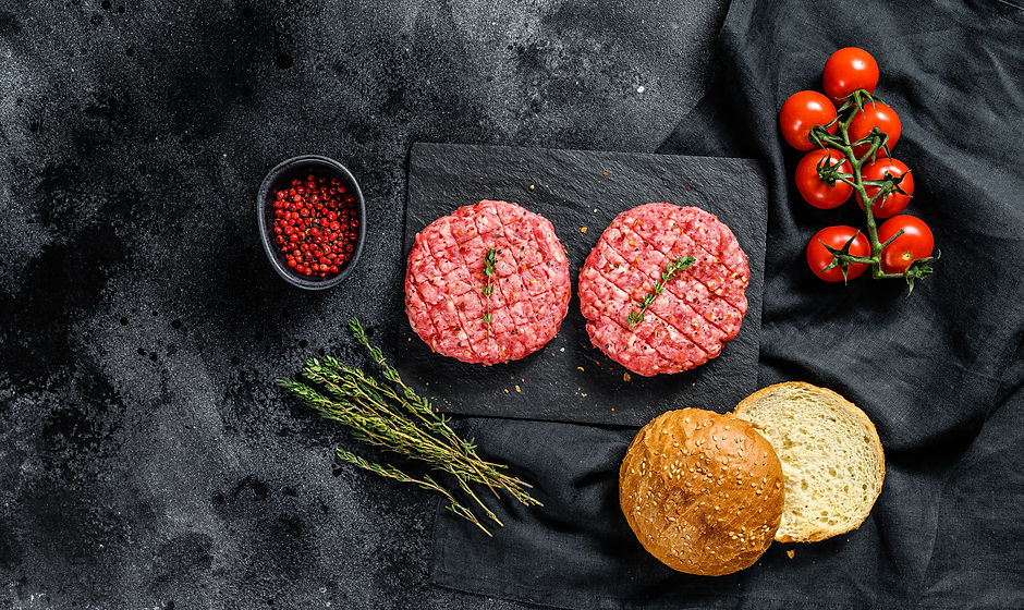 Recipe for burgers with marbled beef pat
