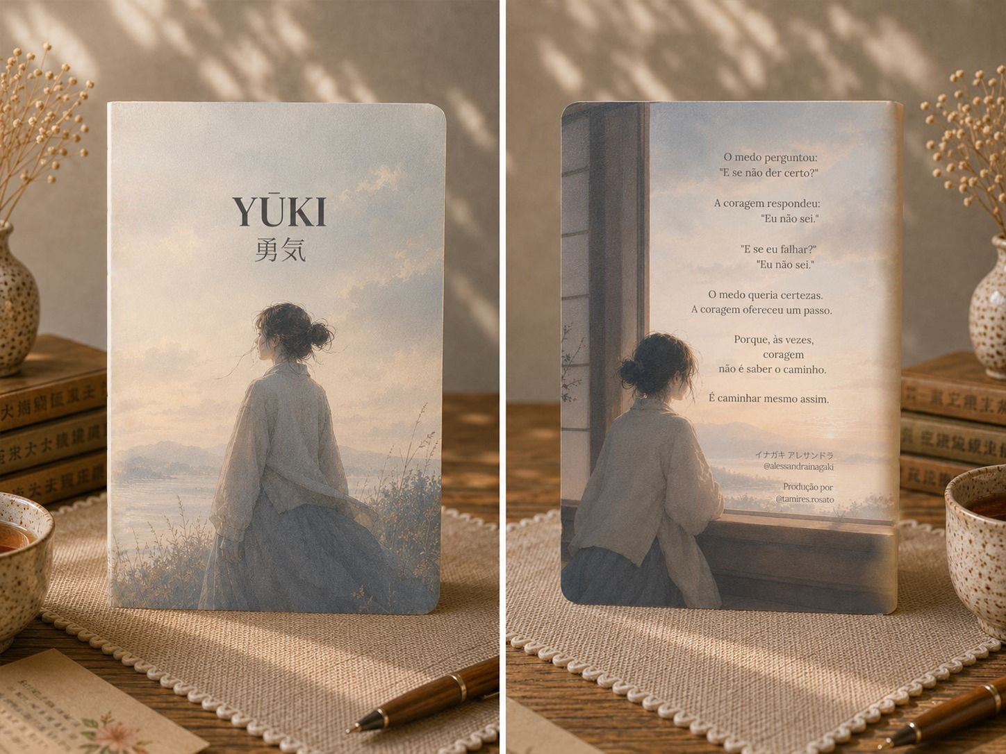 Caderno artesanal Yuuki - Movimento