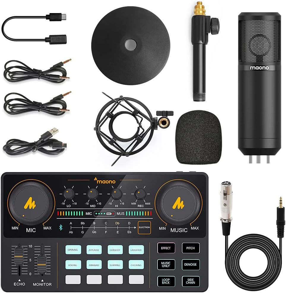 Thumbnail: MAONO Podcast Equipment Bundle Audio mixer All-in-One Podcast Production Studio