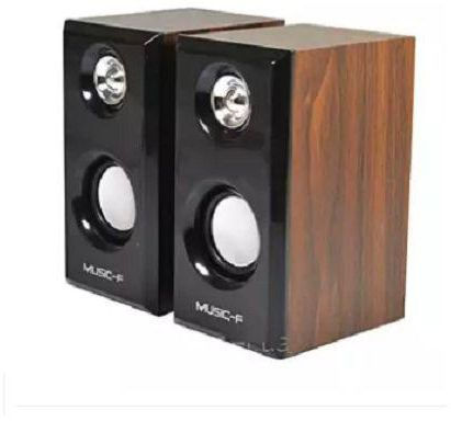 FGZY F42 Wooden Black Multimedia Speaker