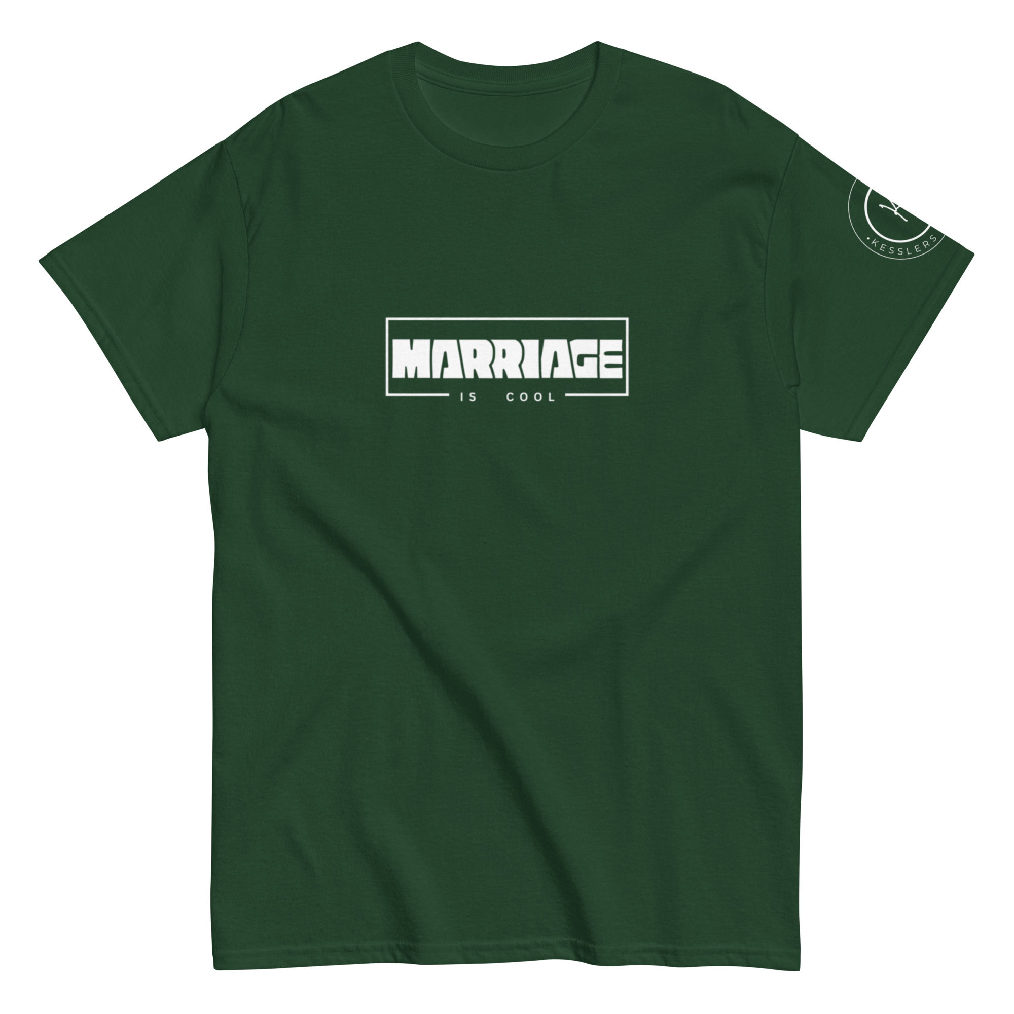 Marriage Is Cool t-shirt front design Kessler’s Press