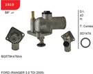 SMART 1910 - Thermostat Assembly - OE BG5T9K478AA - FORD (RANGER 3.0 TDI 2005)