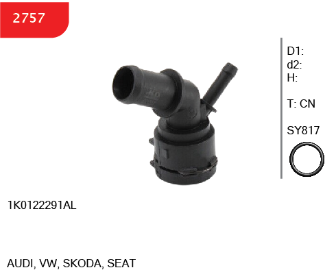 SMART 2757 - Connector - OE 1K0122291AL - AUDI, VW, SKODA, SEAT