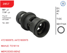 SMART 2857 - Oil Cooler Thermostat - OE 4721800975, A4721800975 - MERCEDES-BENZ