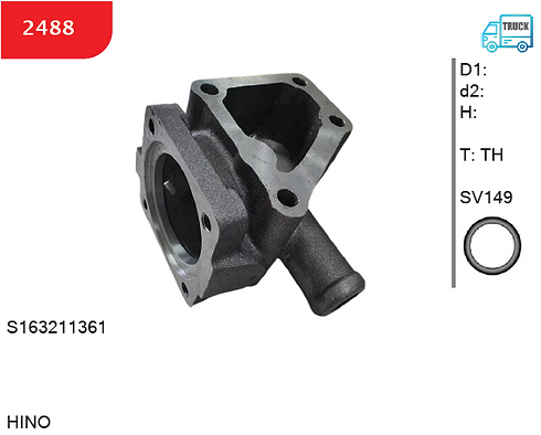 SMART 2488 - Thermostat Housing - OE S163211361 - HINO