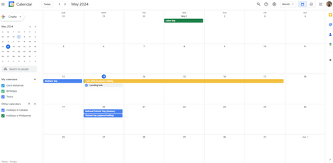Calendar Management