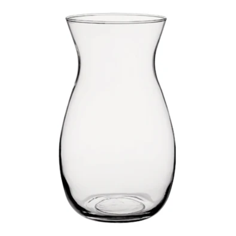 Stylish 10 5/8-inch transparent Jordan vase, ideal for displaying fresh flowers with elegance and charm