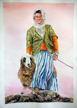 Sheep Master-Watercolor 18_X22_