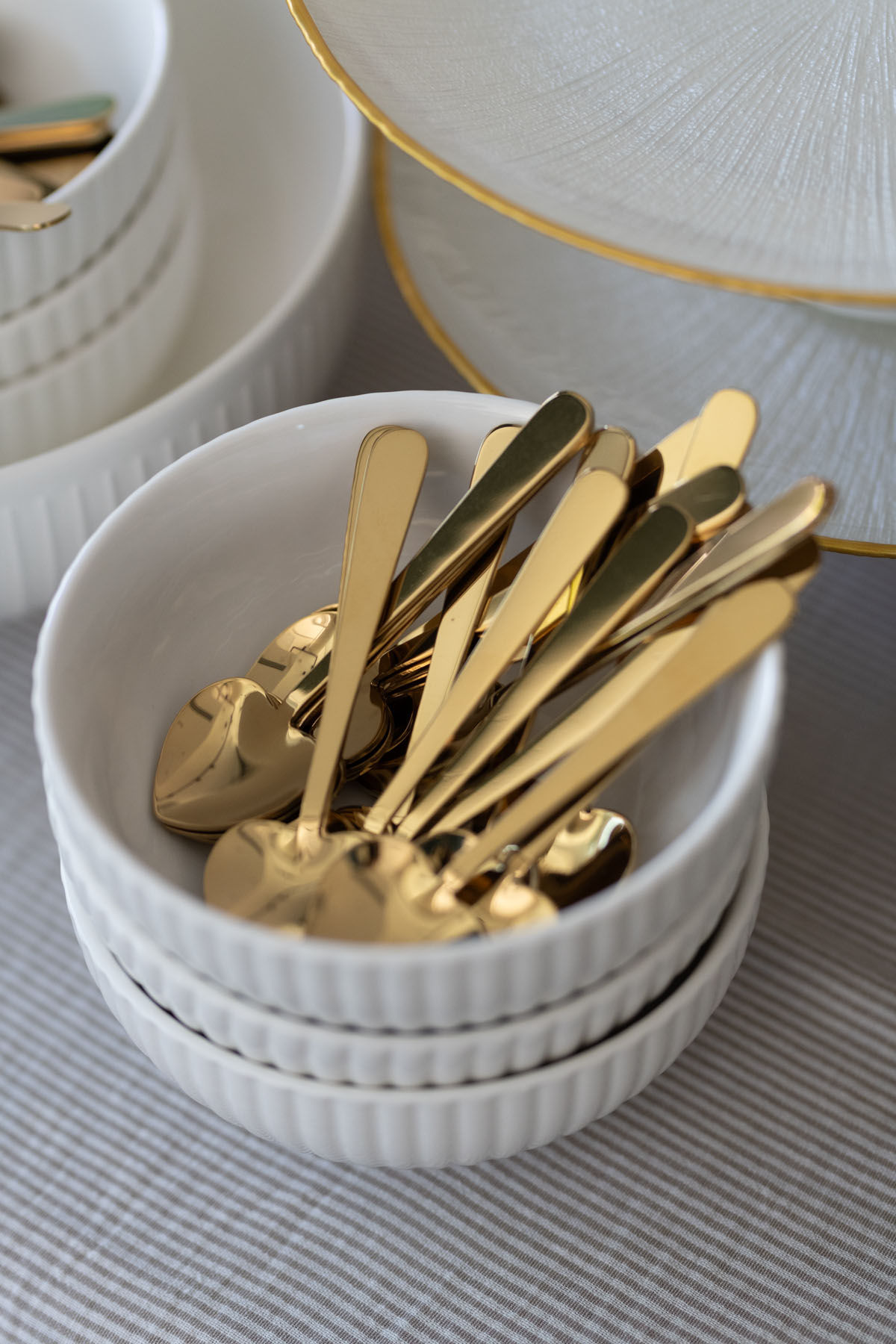 כפית לב זהב