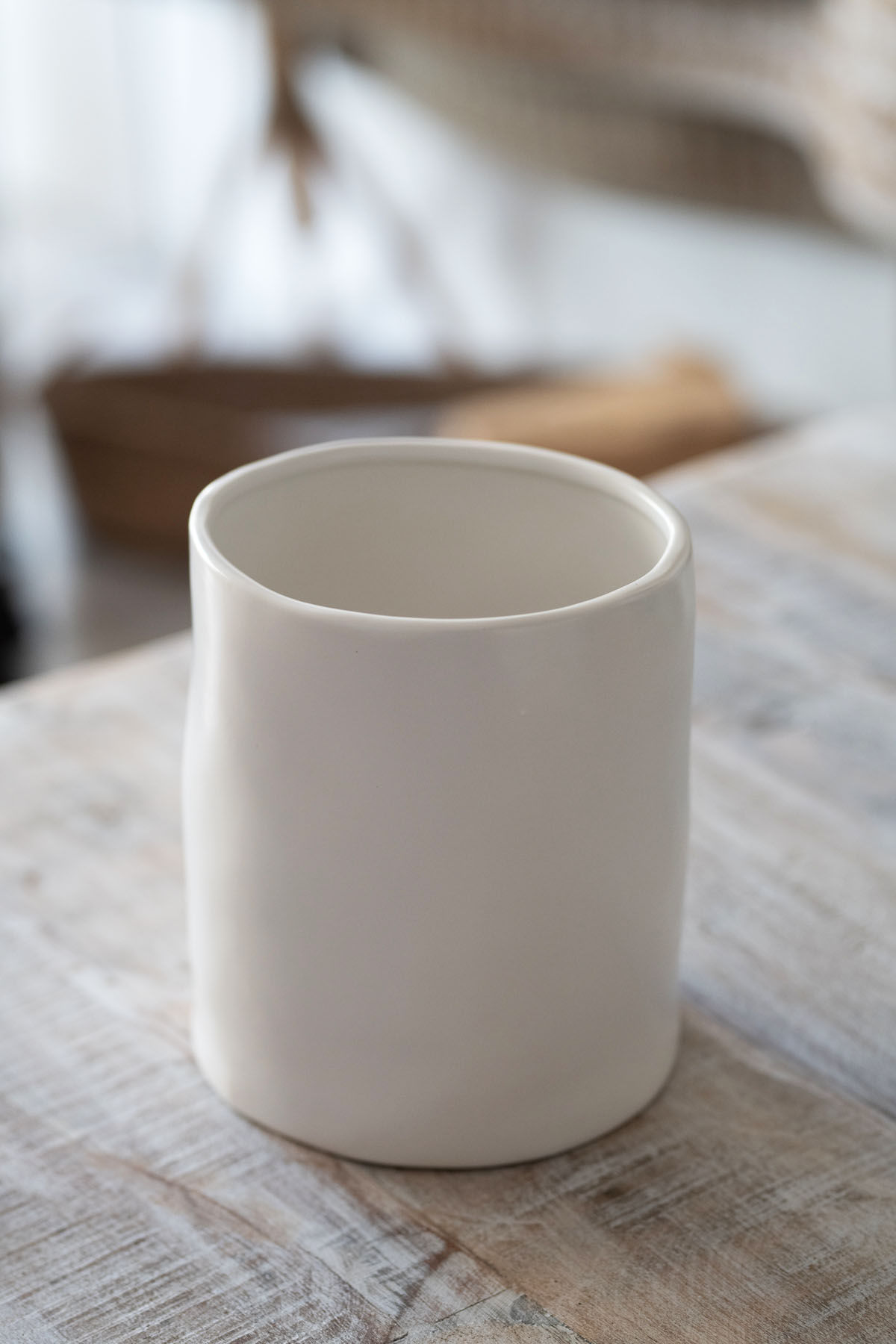 כלי לששת קרמיקה לבנה L