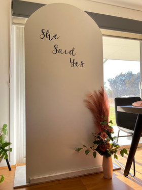 Bridal Shower Photo Wall