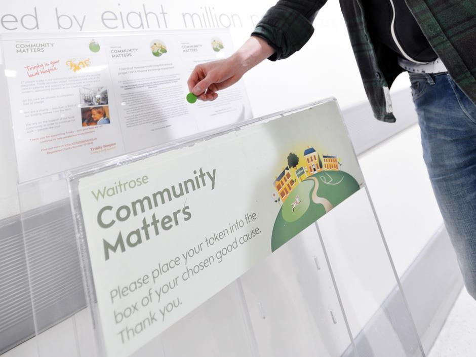 Thank You Waitrose Harrogate: £1,000 for the David Brown Foundation