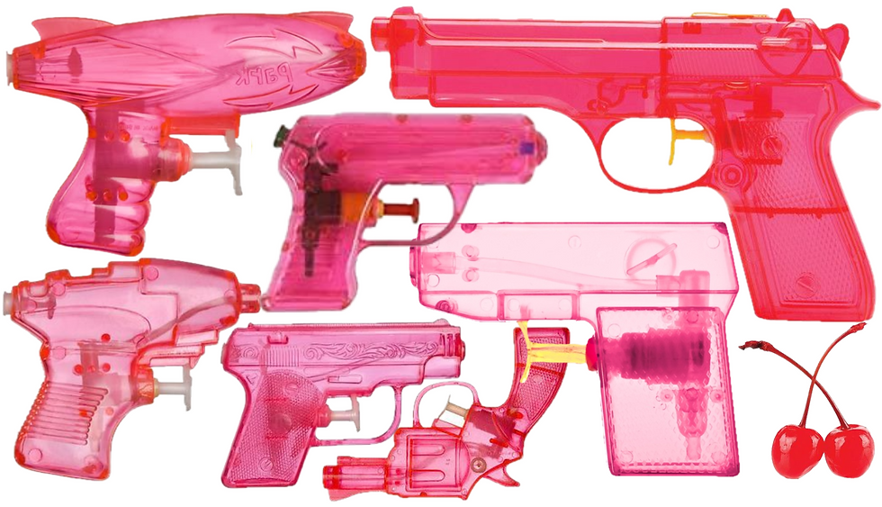Thumbnail: Fashion Whore Pink Gun Dress