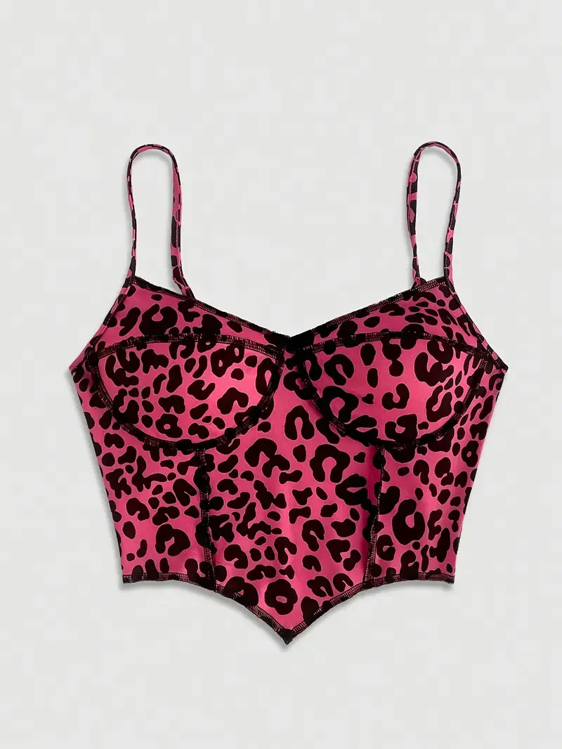 Pink Leopard Camisole