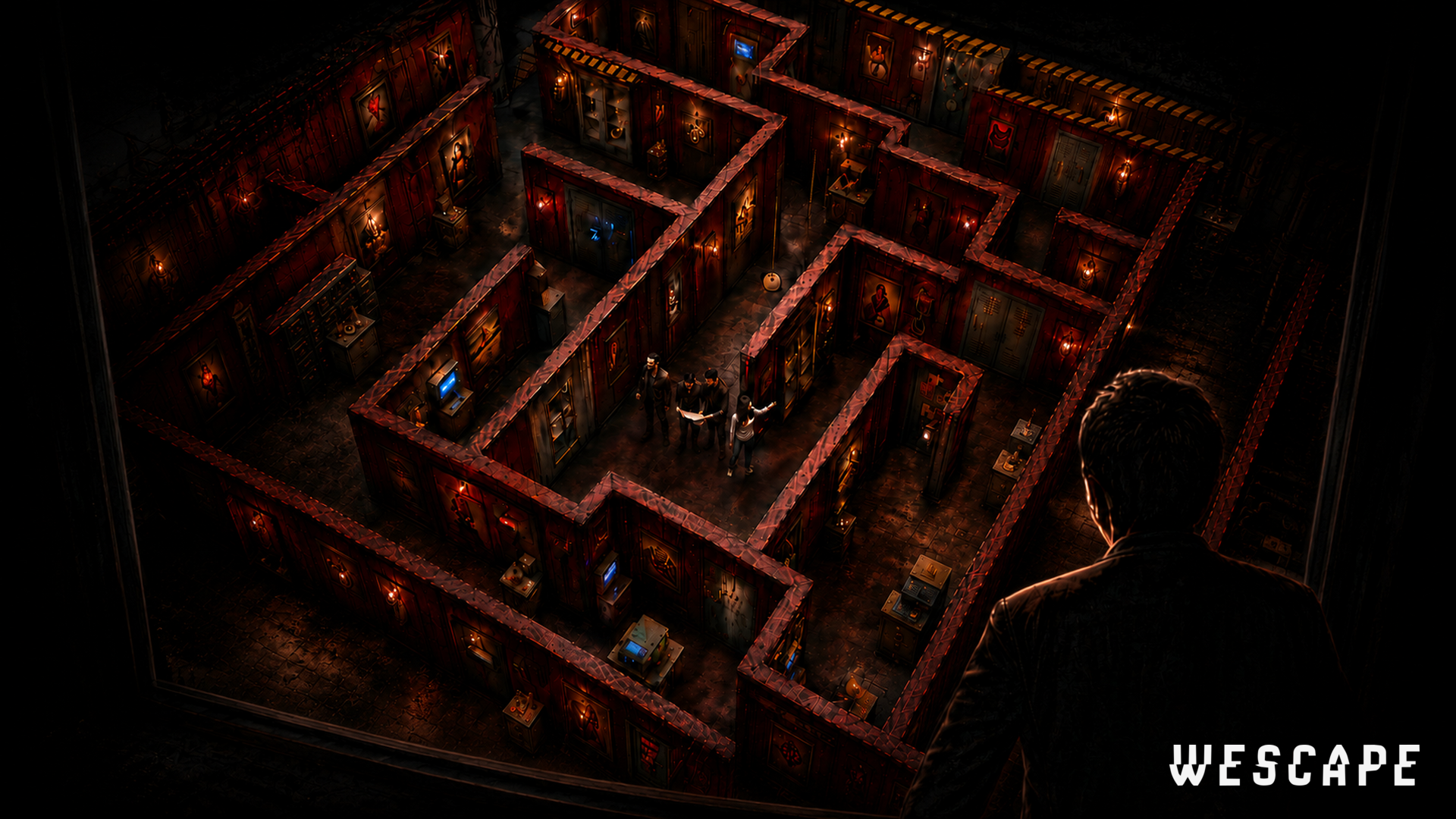 The Crimson Room escape room poster