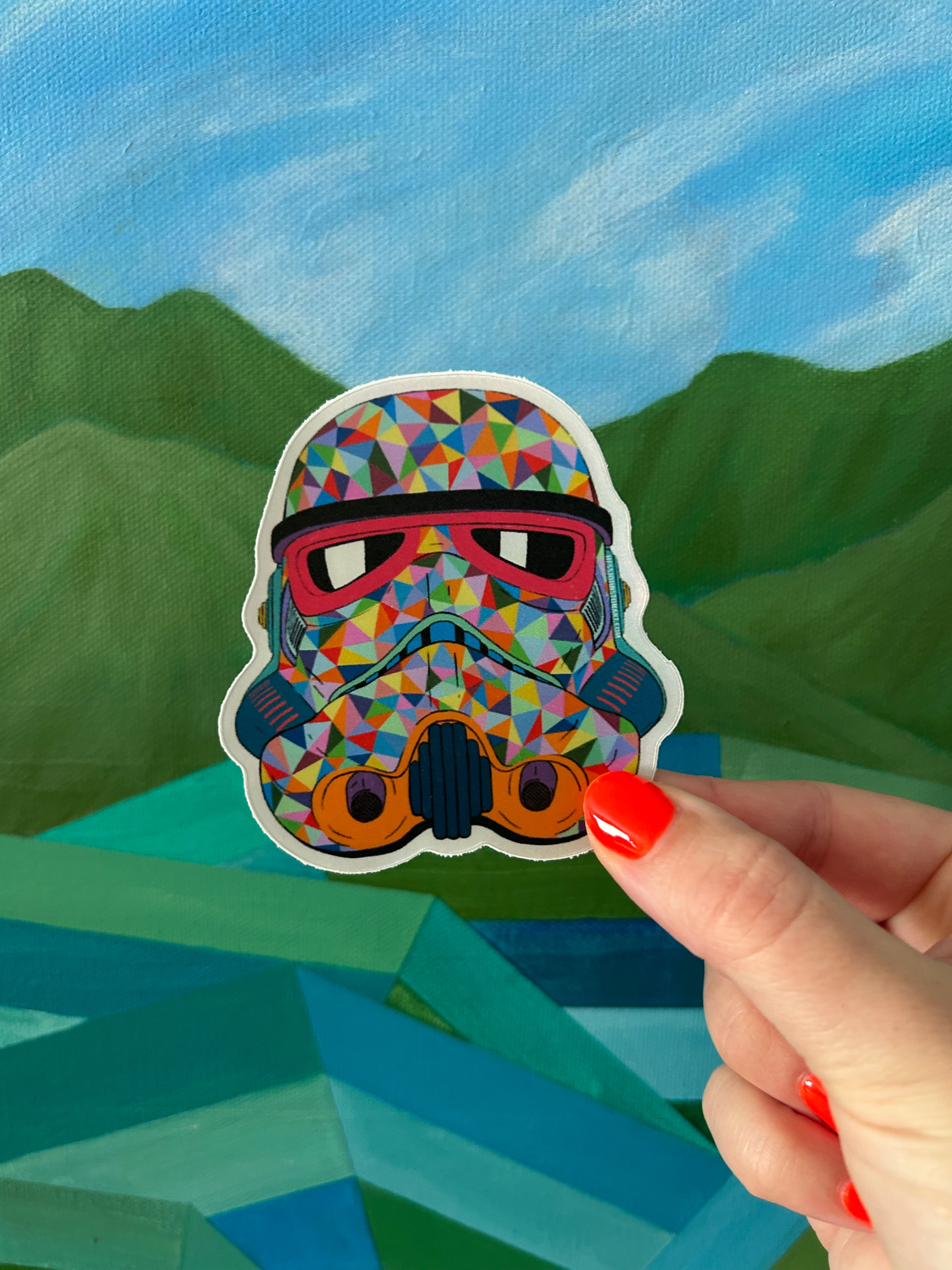 Holographic Rainbow Trooper Sticker