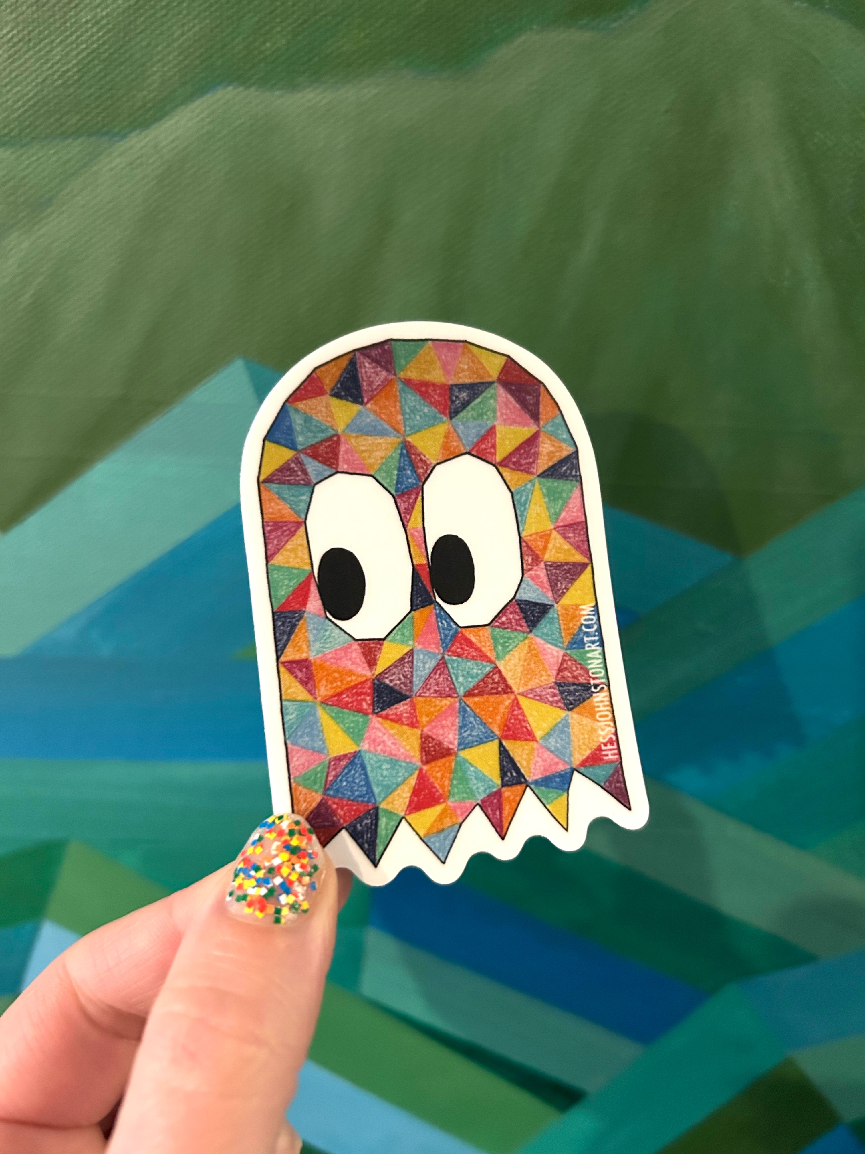 Colorful Blinky Sticker (Pac-Man)