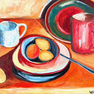 still life oil painting