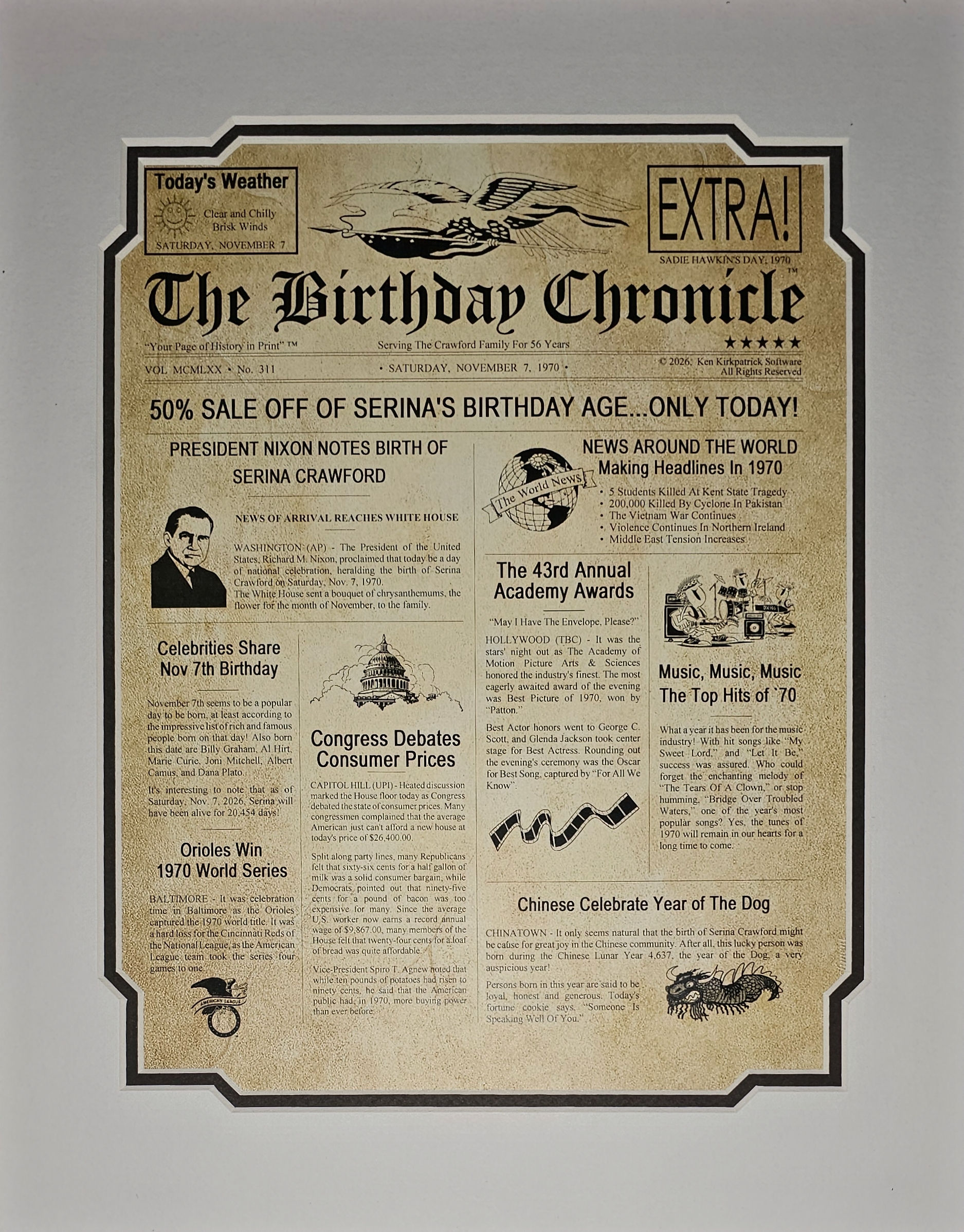 Birthday Chronicle
