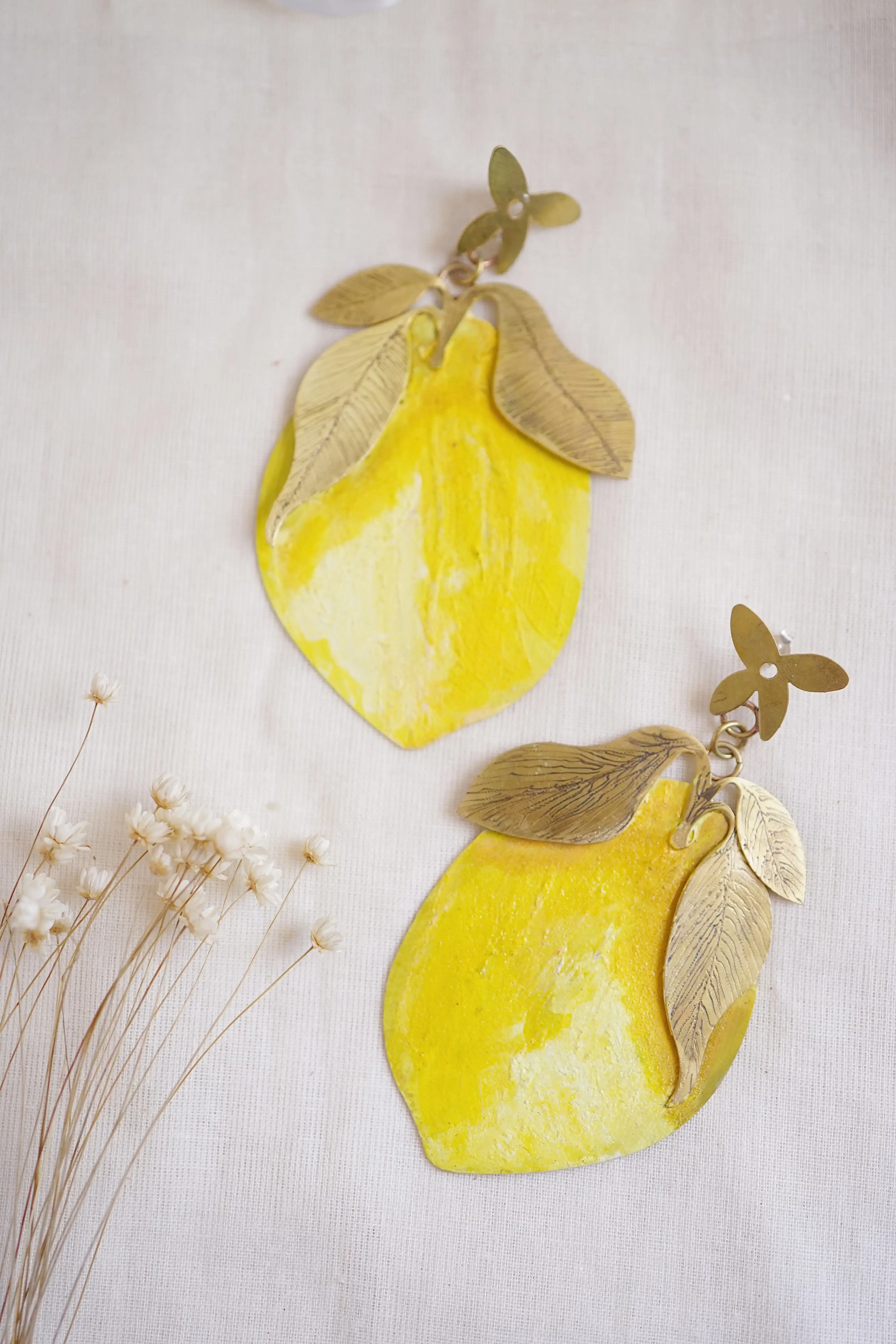 Pendientes limones gigantes | María Rosúa