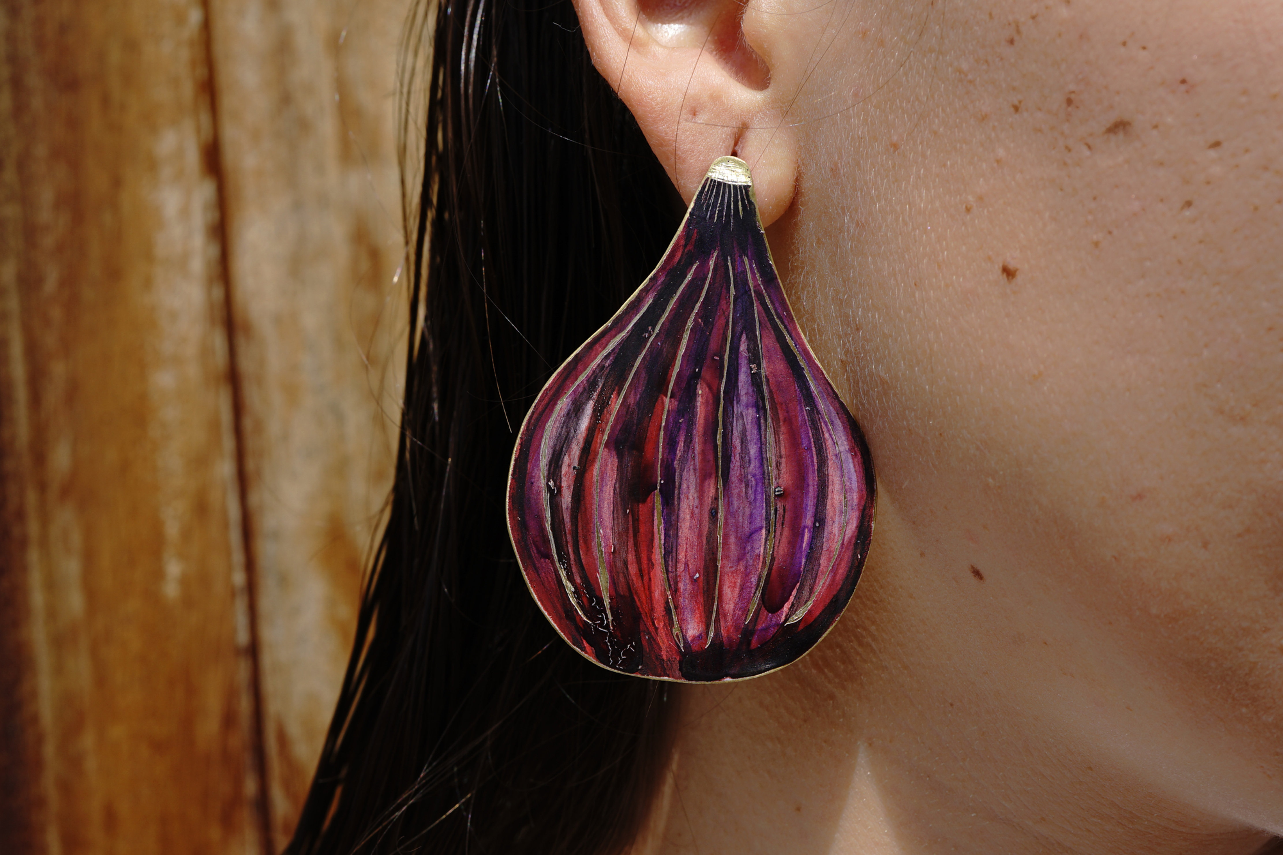 Pendientes higos gigantes Maria Rosúa