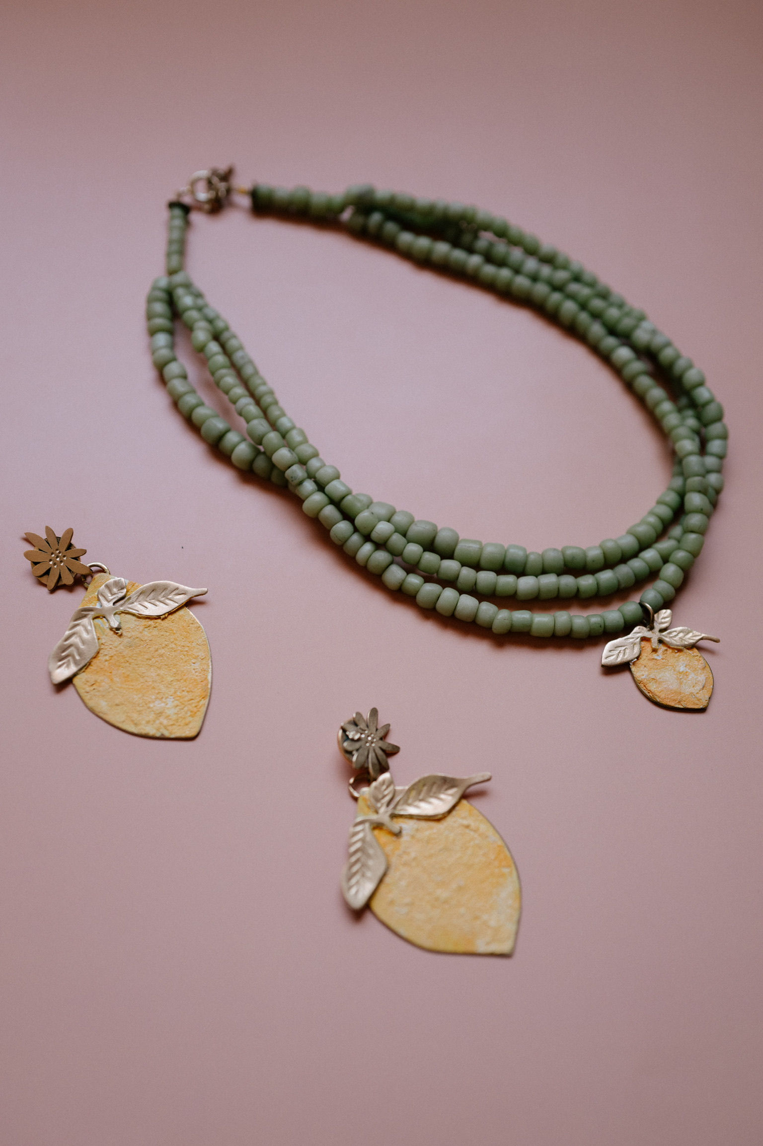 Gargantilla con vidrios